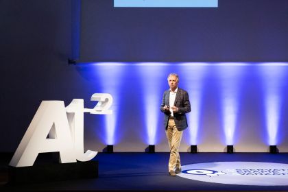 Luigi Naldini durante l'evento AT2 di Osservatorio Terapie Avanzate
