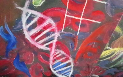 "Sickle cell painting" di Hertz Nazaire